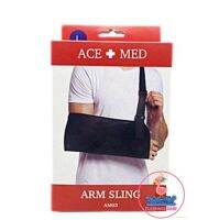 ACE+MED อุปกรณ์พยุงแขน (Arm Sling อาร์มสลิง ผ้าคล้องแขน) ไซด์ M ผ้านิ่ม เบาะนิ่ม บางเบา ใส่สบาย