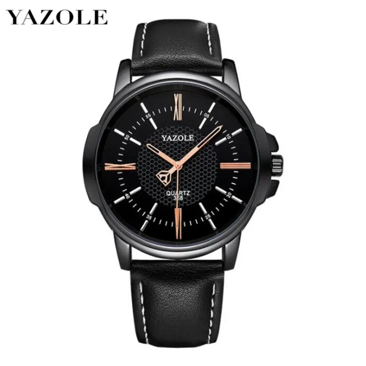 YAZOLE นาฬิกาข้อมือมียี่ห้อแฟชั่นนาฬิกาสปอร์ตผู้ชายนาฬิกาข้อมือควอตซ์