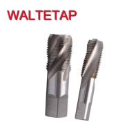 WALTETAP HSSE Inch Taper Screw Thread Tap RC R C 1/8 -28 1/4 -19 3/8 -19 1/2 -14 3/4 -14 Spiral Fluted thread Tapered Pipe Taps