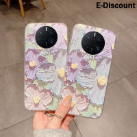 Nillkin เคสสำหรับ Huawei Mate 50Pro ฝาหลังการ์ตูนภาพวาดดอกไม้แบบ TPU Soft แฟชั่นกันกระแทกฝาหลังปลอกสำหรับ Huawei Mate 50 Pro เคสซิลิโคน