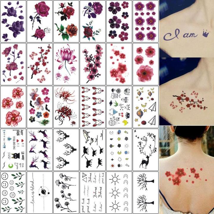 Hình dán tatoo hoa nghệ thuật Th390  miếng dán hình xăm tatoo đẹp dành cho  nam nữ kích thước 15x21cm size bắp tay chân đùi  Lazadavn