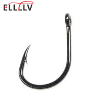 Elllv 100PCS 4X Strong Live Bait Hook Saltwater Deep Sea Boat Fishing Single Jig Fishhook for Tuna Snapper Grouper Shark Marlin