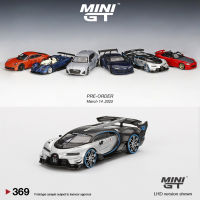 MINI GT 1:64รุ่นรถ Bugti Gran Turismo Alloy Die-Cast Running Car - Silver 369 LHD