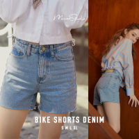 [ BIKE SHORTS DENIM ] เป็นขาสั้นที่ทรงดีมากๆค่ะ ใส่แล้วดูผอมมากๆๆ เอาไปแมทช์ได้หลายลุคสุดๆ