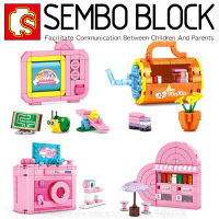 บล็อกตัวต่อชุดของเล่น เเก้วน้ำ กล้องถ่ายรูป ร้านขายของ 4IN1 SEMBO BLOCK 604004-604007 จำนวน 482 ชิ้น