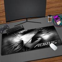 Gigabyte AORUS PC อุปกรณ์เสริมแผ่นรองเมาส์สำหรับเล่นเกม 100x50 แผ่นรองการ์ตูนกันลื่น แป้นพิมพ์แล็ปท็อปสำหรับเล่นเกม แผ่นรองสำนักงานยาง CS GO LOL