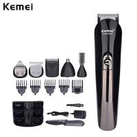 Kemei SUPER GROOMING KIT 11in1 รุ่น KM-600 ชุดเครื่องจัดแต่งทรงผม ปัตตาเลี่ยน ชาร์ตไฟได้ เครื่องโกนหนวด ตัดขนจมูก ตัดผมสั้น ที่ตัดผมไฟฟ้า เครื่องตัดผม ตัดขน บัตตาเลี่ยน โกนผม โกนขน แบตตาเลี่ยน แบบไร้สาย ตัดผมเด็ก ชุดบัดตาเลียน ใบมีดโลหะชนิดพิเศษ