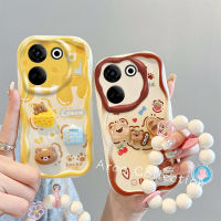 Phone Case เคส Tecno Camon20 Camon 20 Pro 4G เคสตุ๊กตาการ์ตูนกระต่ายสีรุ้งปกป้องเลนส์กรอบนิ่มกันกระแทกพร้อมสร้อยข้อมือดอกไม้2023