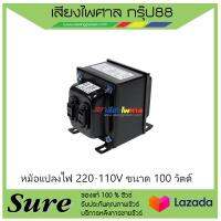 หม้อแปลงไฟ 220-110V ขนาด 100 วัตต์ สินค้าพร้อมส่ง