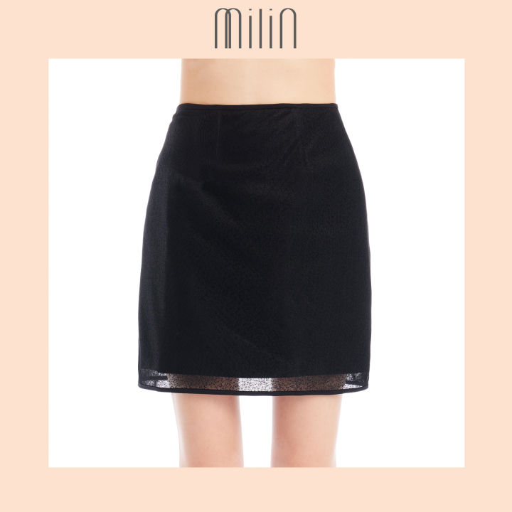 milin-mesh-tiny-dot-texture-polyester-mini-skirt-กระโปรงสั้นผ้าตาข่าย-elite-skirt