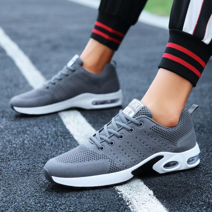 2021Breathable Air Cushion Running Shoes for Men Summer Man Sport Shoes Mesh Sneakers for Men Blue Sports Shoes Male Footwear C-290