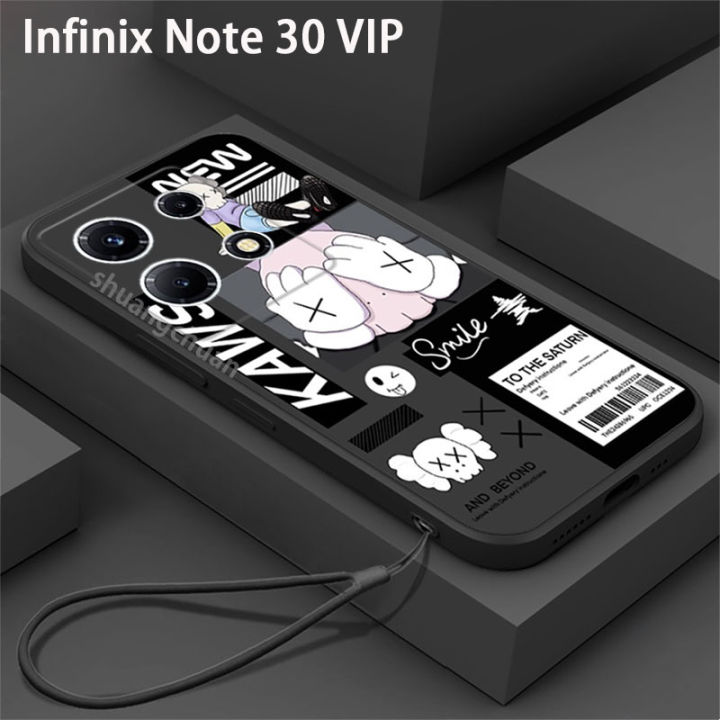 เคสสำหรับ-infinix-note-30-vip-4in-ฟิล์ม1กระจกเทมเปอร์-ฟิล์มเลนส์กล้องถ่ายรูป-ฟิล์มหลัง-อินเทรนด์แบรนด์การ์ตูนงากลไกเคสโทรศัพท์สตรีทเคส-tpu-นุ่มกันกระแทก