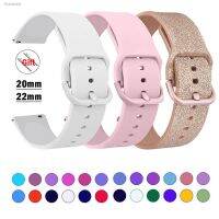 ✘✶ 20mm 22mm Strap For Samsung galaxy watch 6/5/pro/3/4/6 Classic 43mm 47mm/Active 2 Silicone Sport bracelet huawei Gt 3-2-2e Band