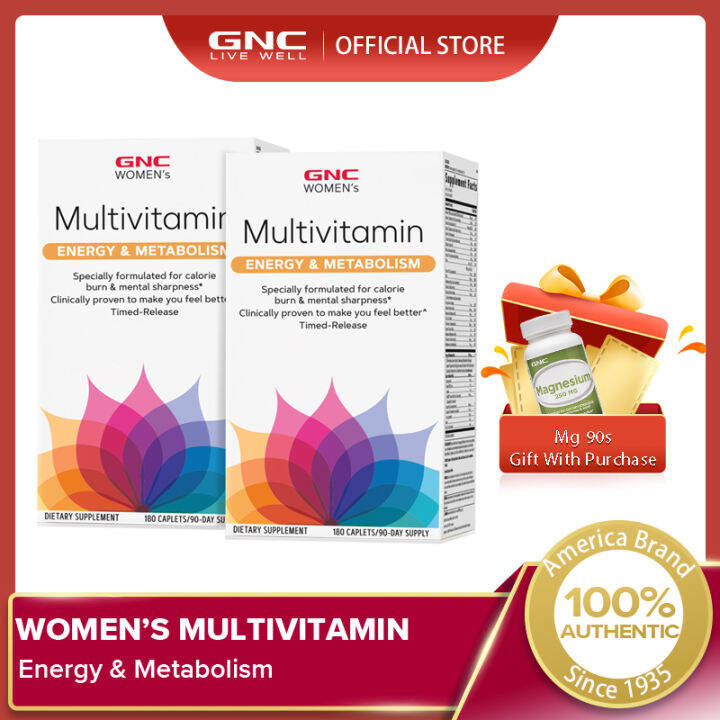 [NEW LAUNCH] GNC Women's Multivitamin Energy & Metabolism Twin Pack