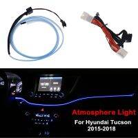 Car LED Instrument Dashboard Panel Trim Atmosphere Light Frame Decor Light Strip Blue For Hyundai Tucson 2015 2016 2017 2018 Bulbs  LEDs HIDs