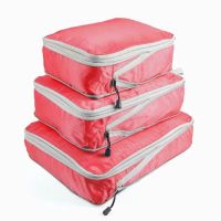 FN946N storage bag set Three-piece Compression Packing Cube Travel Luggage Organizer foldable Travel Bag Organizer