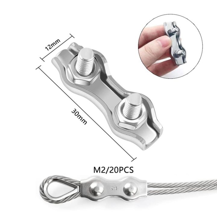 duplex-clamp-rope-clamp-wire-rope-clamp-duplex-clips-duplex-clamp-rope-clamp-stainless-steel-m2-for-2-mm-steel-rope-rigging