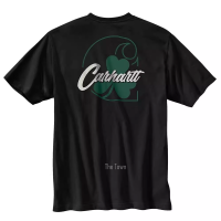 เสื้อยืดแขนสั้นพิมพ์ลายผ้าคอตตอนสำหรับวันเซนต์แพตทริคส์ Carhartt