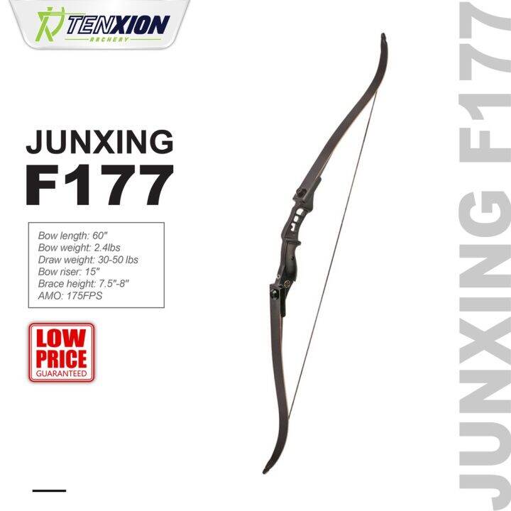 TenXion Archery JunXing F177 Recurve Bow Arrow Set Carbon Compound Nock