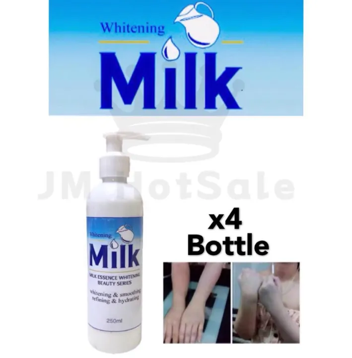 (4bottle) NEW Milk Essence Whitening Body Lotion 250ml Lazada PH