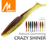 MEREDITH CRAZY SHINER เหยื่อตกปลา130มม. 17.4G 4ชิ้น Soft Lure 20สี