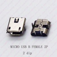 【NEW】 Guangzhou Cheng Run Technology Co Ltd 10ชิ้น USB 2Pin DIP &amp; 2Pin SMT ซ็อกเก็ตหญิงช่องเสียบสายไฟสำหรับโทรศัพท์หางชาร์จพอร์ต