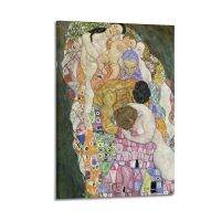 งานศิลปะกุสตาฟ Klimt ภาพวาด Jajer-(ความตายและชีวิต) โปสเตอร์รูปภาพของขวัญผ้าใบวาดภาพศิลปะบนผนังตกแต่งภาพพิมพ์ตกแต่งที่ทันสมัย24X36นิ้ว (60X90ซม.)