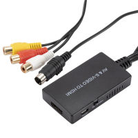 CVBS AV SVIDEO RCA To HDMI-Compatible Adapter สำหรับ HD DVD STB ใช้งานร่วมกับ PS2 PS3 1080P720P AV S-VIDEO Video Converter