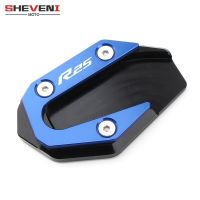 with logo For Yamaha YZF R3 R25 YZFR3 YZFR25 2015 2016 2017 2018 2019 2020 Motorcycle Side stand enlarge kickstand Extension