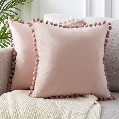 hot！【DT】☑  Soft Cushion Cover Pillows Throw Color Luxury Room Sofa shaggy pillow
