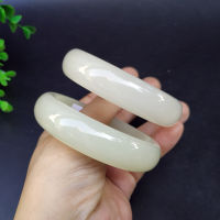 Ruifan ที่มีคุณภาพสูงสีขาวหยกกำไลข้อมือสร้อยข้อมือเสน่ห์ Jadeite เครื่องประดับแฟชั่นพระเครื่องของขวัญสำหรับผู้หญิงเครื่องประดับ Fine YBR583