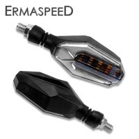 Universal LED Motorcycle Turn Signals Lights Flasher IPX6 Blinker Amber Signals Daytime Light Moto Indicator Lamp Accessories