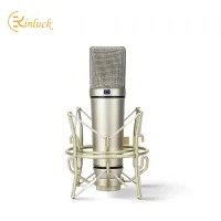 KINGLUCKY 2022 Cardioid Microphone Metal Body Condenser Recording For Notebook Studio For Vocal Music Link Sound Card