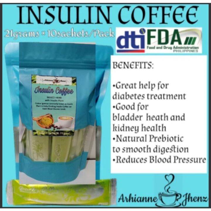INSULIN COFFEE(PRODIABETIC HERBAL COFFEE) by Arhianne Jhenz Lazada PH