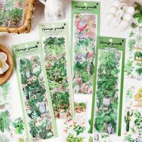 【YF】◄  MOHAMM  6 Sheets PET Stickers for Scrapbooking Material Collage Journaling