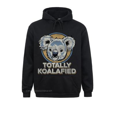 Sudadera con capucha Totally koalaficed para hombre, camisa de Koala Bear Punny, camisetas Harajuku de manga larga, sudaderas de Anime