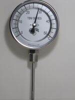 (UIM-Shop) Bi-Metal Thermometer Dial 4" , Range 0-150 C , 1/2" NPT , Model TBM40TAT200402NB32