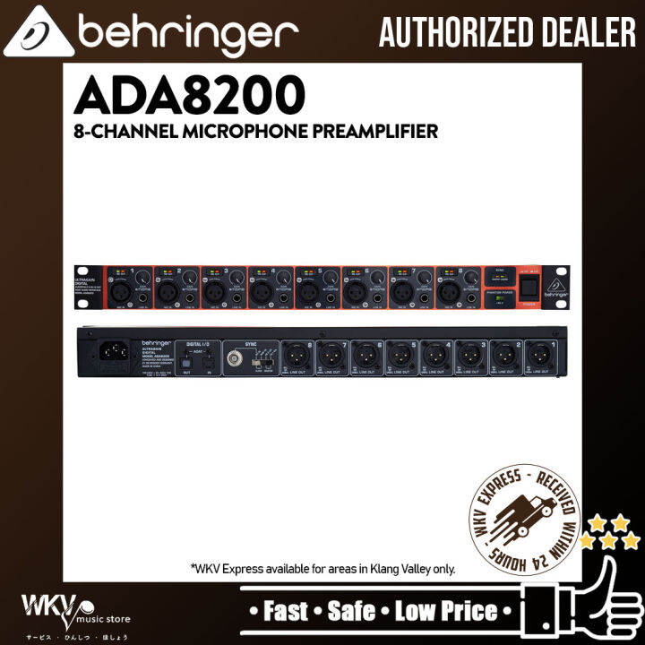 Behringer ADA8200 Ultragain Audiophile 8 In/8 Out ADAT Audio Interface