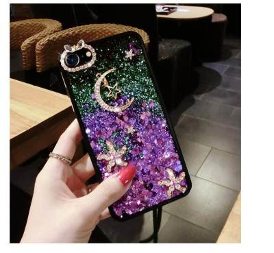 เคสโทรศัพท์ซิลิโคนสำหรับSamsung Galaxy,เคสใสแวววาวประดับเพชรแวววาวพร้อมสายคล้องข้อมือสำหรับSamsung Galaxy S8 S8 Plus S9 S9Plus S10 S10 Plus