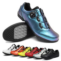 จักรยานเสือภูเขาและ Sepatu Road Bike สำหรับผู้ชาย,รองเท้าผ้าใบส้นแบนรองเท้าปั่นจักรยานแบบไม่มีพุก Mtb