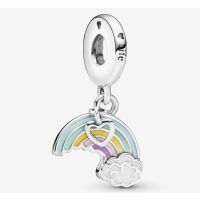 [พร้อมส่ง สินค้าแท้ ?] Pandora Rainbow &amp; Cloud Dangle Charm