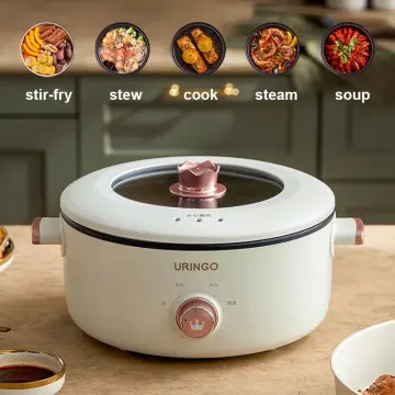 Uringo 3l Multifunctional Electric Hot Pot Non-stick Inner Pot