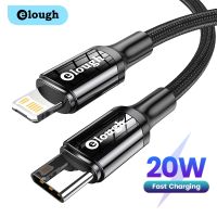 【Taotao Electronics】 Elough 20W PD Fast Charging Cable สำหรับ iPhone 13 12 11 Pro Xs 8 6 USB Type C To Lighting iPad Data Cord Charger Wire