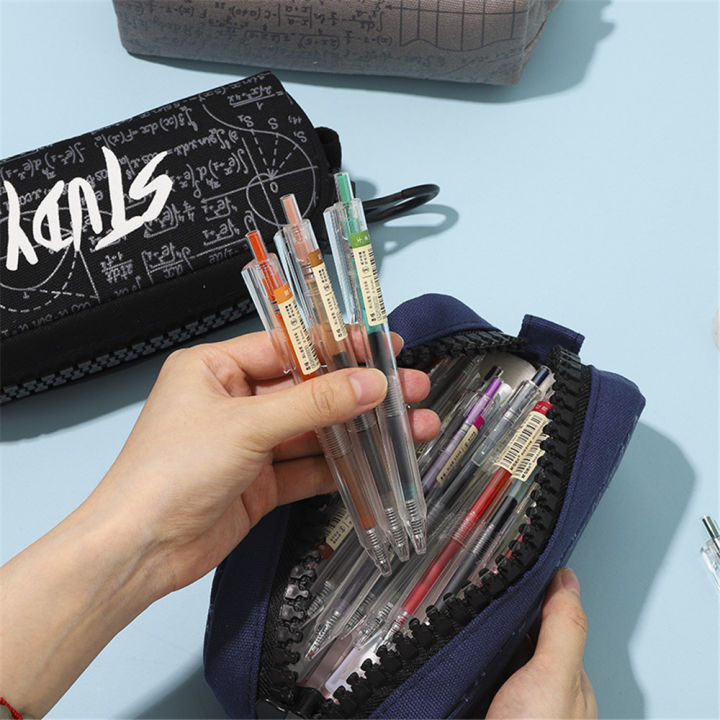 กระเป๋าดินสอนักเรียนกระเป๋าดินสอกระเป๋าเดินทางกล่องดินสอถุงดินสอความจุขนาดใหญ่ถุงดินสอวาดรูป