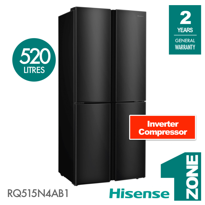 Hisense 4 Doors 520l Inverter Refrigerator Model Rq515n4ab1 Lazada 3189