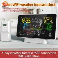 【hot】❆  Tuya WiFi Weather Alarm Forecast Color Thermometer Hygrometer