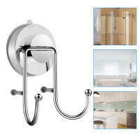 สแตนเลสที่ถอดออกได้ถ้วยดูดสูญญากาศผ้าขนหนู Bath Ball Robe Hooks ตะขอติดผนังห้องอาบน้ำ Kitchen Hook Holder