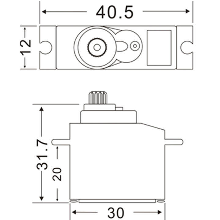 JX Servo/PS1171MG/17g metal teeth simulate servo motor of steering
