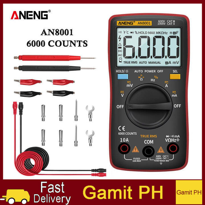 [Gamit PH]ANENG AN8001 Digital Multimeter Profesional 6000 Counts