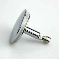 ❖ 43/44mm Brass Chrome Bathtub Plug Replacement Bath Pop Up Waste Plug Only Flat Seal Bathroom Tub Drain Drainer Strainer